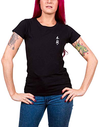 Disney Damen T-Shirt Mulan, Schwarz, Large von Difuzed