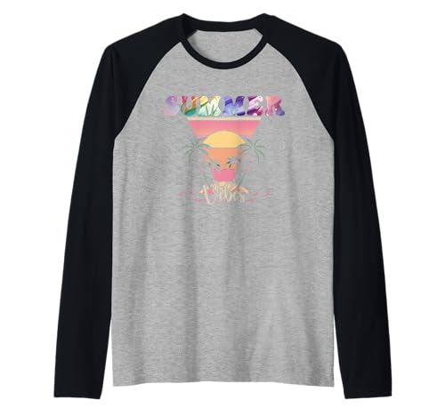 Retro Summer Vibes Spring Break Sommer Familie Herren Damen Kinder Raglan von Retro Summer Vibes Spring Break Summer 2025