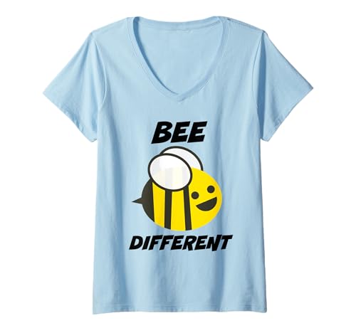 Damen Imker Bee Bees Different Run Funny Imkerei Geschenk T-Shirt mit V-Ausschnitt Damen Imker Bee Bees Different Run Funny Imkerei Geschenk T-Shirt mit V-Ausschnitt von Retro Sun Tees