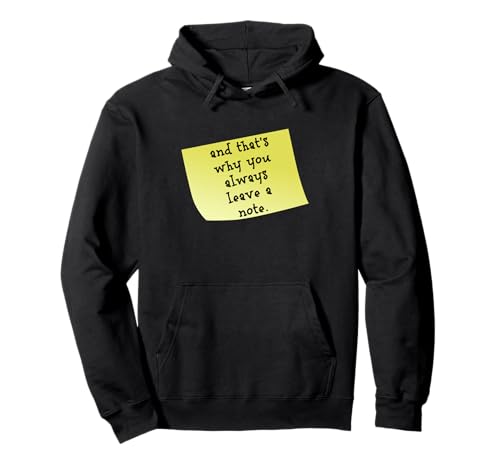 Lustig und deshalb hinterlasst man immer ein Zettelzitat Pullover Hoodie von Retro Sun Tees