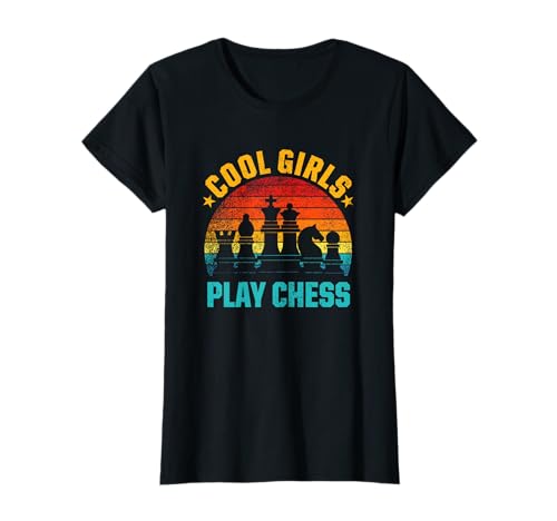 Coole Girls spielen Schach T-Shirt Coole Girls spielen Schach T-Shirt von Retro Sunset and Fun Chess Quote Design