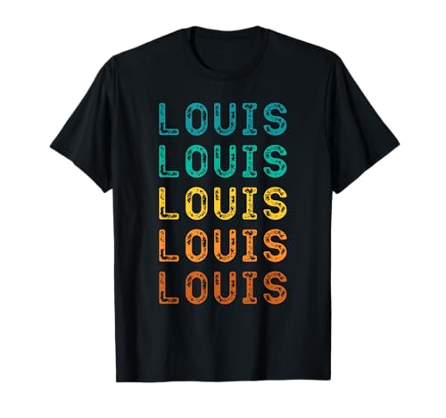 Lustige Louis Shirts Jungen Retro Vintage Louis Lover T-Shirt von Retro Sweat Heart Louis Love For Boys and Girls