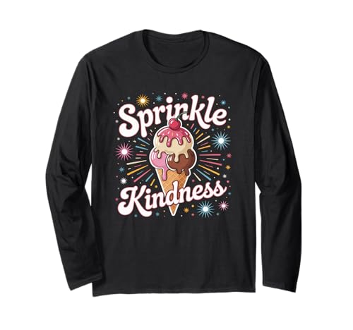 Lustiges Streuen Freundlichkeit Motivierende Positivität Frauen Männer Langarmshirt Lustiges Streuen Freundlichkeit Motivierende Positivität Frauen Männer Langarmshirt von Retro Sweet Cone Happy Vibes Teacher Cute Humor