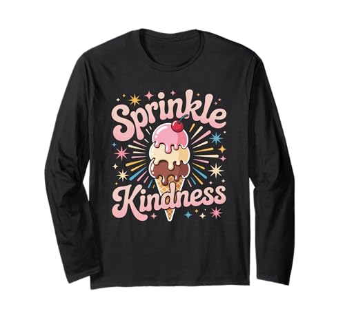 Lustiges Streuen Freundlichkeit Motivierende Positivität Frauen Männer Langarmshirt Lustiges Streuen Freundlichkeit Motivierende Positivität Frauen Männer Langarmshirt von Retro Sweet Cone Happy Vibes Teacher Cute Humor