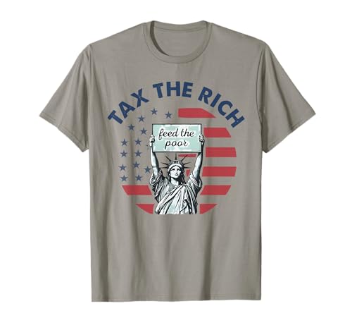 Vintage Tax The Rich Feed The Poor Flag USA for Men Women T-Shirt Vintage Tax The Rich Feed The Poor Flag USA for Men Women T-Shirt von Retro Tax The Rich Feed The Poor Flag USA
