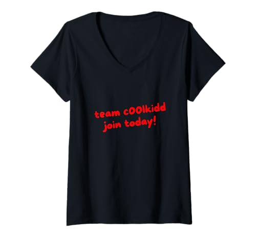 Damen Team C00lkidd Join Today Lustiges Trend-Zitat für Damen und Herren T-Shirt mit V-Ausschnitt von Retro Team C00lkidd Join Today Trending Quote