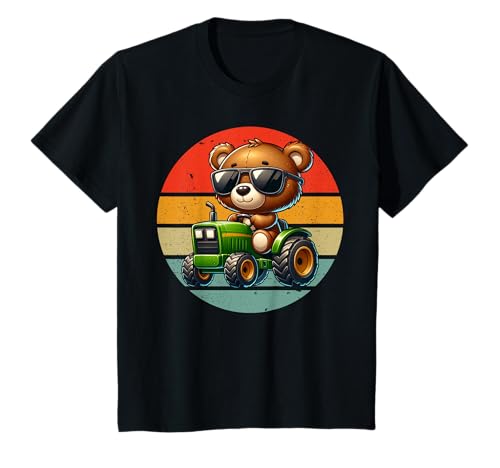 Kinder Farmer Teddybär Reittraktor Landwirtschaft Jungen Kinder Kleinkind T-Shirt Kinder Farmer Teddybär Reittraktor Landwirtschaft Jungen Kinder Kleinkind T-Shirt von Retro Tractor Teddy Bear Cute Designs for Children