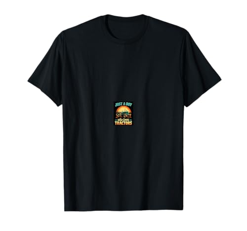JUST A Boy WHO Loves Tractors Retro Traktor T-Shirt JUST A Boy WHO Loves Tractors Retro Traktor T-Shirt von Retro Traktor Geschenk Design