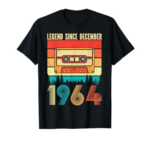 Retro Vintage 60. Geburtstag Apparel Co. 60 Jahre Alt Legend seit Dezember 1964 60. Geburtstag T-Shirt für Männer und Frauen, geboren im Dezember 1964, Schwarz, S Retro Vintage 60. Geburtstag Apparel Co. 60 Jahre Alt Legend seit Dezember 1964 60. Geburtstag T-Shirt für Männer und Frauen, geboren im Dezember 1964, Schwarz, S von Retro Vintage 60. Geburtstag Apparel Co.