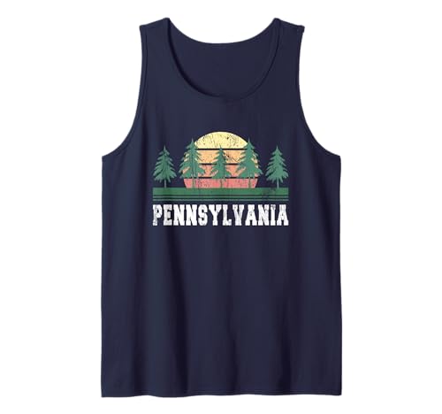 Pennsylvania T-Shirt Retro Vintage Shirt Geschenk Männer Frauen Kinder Tank Top von Retro Vintage 70's 80's Pennsylvania T-Shirts Tee