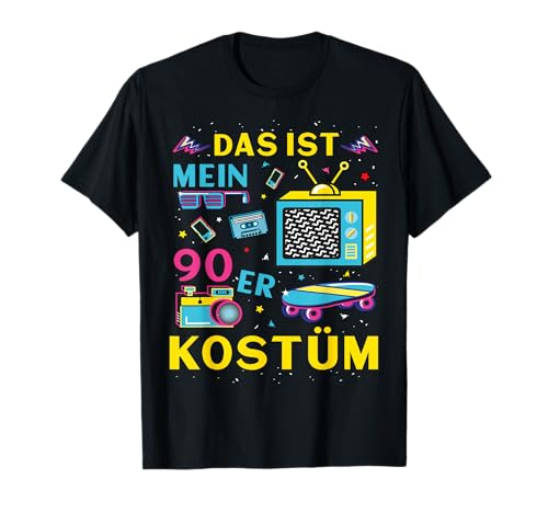 Retro Vintage 90s Spruch Designs 90er Jahre Motto Party T-Shirt Schwarz Herren S von Retro Vintage 90s Spruch Designs