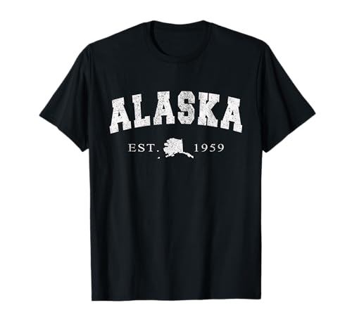 Alaska T-Shirts AK Retro Vintage Shirt Geschenk Herren Damen Kinder T-Shirt Alaska T-Shirts AK Retro Vintage Shirt Geschenk Herren Damen Kinder T-Shirt von Retro Vintage Alaska T-Shirts Tee