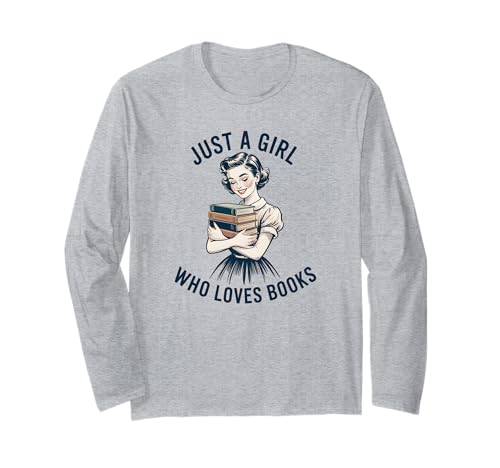 Buchliebhaber für Mädchen Langarmshirt Buchliebhaber für Mädchen Langarmshirt von Retro Vintage Bookworm