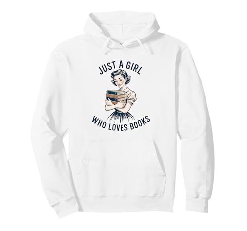 Buchliebhaber für Mädchen Pullover Hoodie Buchliebhaber für Mädchen Pullover Hoodie von Retro Vintage Bookworm
