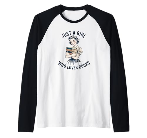 Buchliebhaber für Mädchen Raglan Buchliebhaber für Mädchen Raglan von Retro Vintage Bookworm