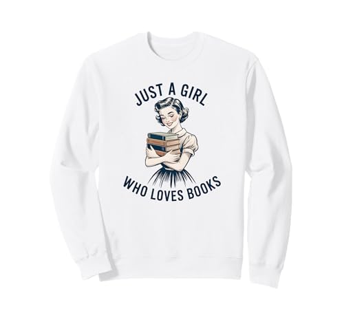 Buchliebhaber für Mädchen Sweatshirt von Retro Vintage Bookworm