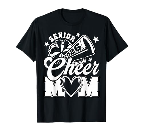 Senior Cheer Mom 2026 Stolze Cheerleader-Mama Class of 2026 T-Shirt Senior Cheer Mom 2026 Stolze Cheerleader-Mama Class of 2026 T-Shirt von Retro Vintage Cheer Mom Awesome Mother's Day Gifts