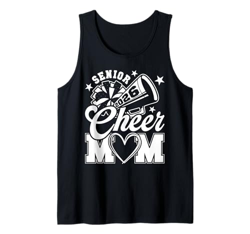 Senior Cheer Mom 2026 Stolze Cheerleader-Mama Class of 2026 Tank Top Senior Cheer Mom 2026 Stolze Cheerleader-Mama Class of 2026 Tank Top von Retro Vintage Cheer Mom Awesome Mother's Day Gifts