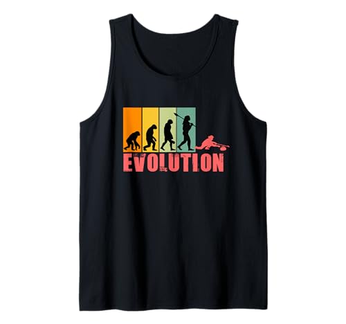 Evolution of Man Retro Curling Evolution Lockenwickler Tank Top Evolution of Man Retro Curling Evolution Lockenwickler Tank Top von Retro Vintage Curling Girl Human Evolution Shirt