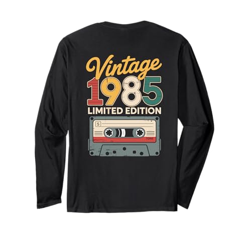 Original 1985 Limited Edition Geburtstag Feiern Frauen Langarmshirt von Retro Vintage Musik 80er Jahre Geburtstag 40yr
