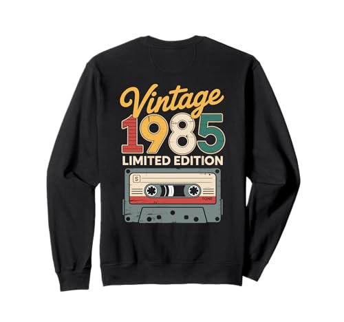 Original 1985 Limited Edition Geburtstag Feiern Frauen Sweatshirt von Retro Vintage Musik 80er Jahre Geburtstag 40yr