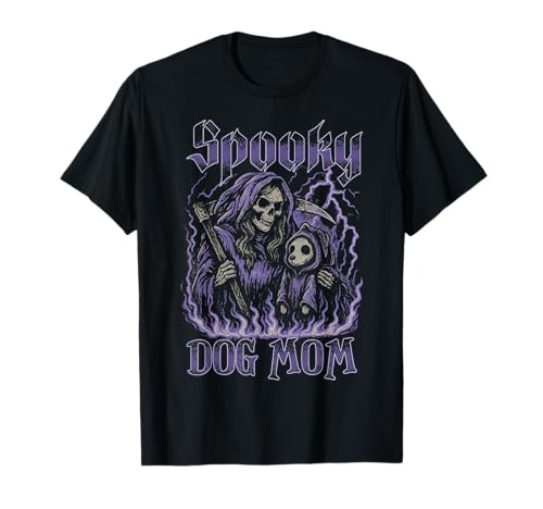 Gruseliger Hund Mama Gruseliges Skelett Hund Mama Halloween Retro T-Shirt Gruseliger Hund Mama Gruseliges Skelett Hund Mama Halloween Retro T-Shirt von Retro Vintage Spooky Dog Mom Halloween Season