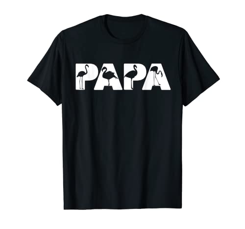 Herren Papa Flamingo Papa Lustiger Flamingo Papa Vatertag T-Shirt Herren Papa Flamingo Papa Lustiger Flamingo Papa Vatertag T-Shirt von Retro Vintage Style Funny Flamingo Tee