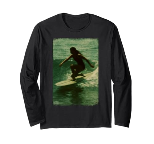 Vintage Surfer-Girl – Retro Surf Kunst Wellenreiter Langarmshirt Vintage Surfer-Girl – Retro Surf Kunst Wellenreiter Langarmshirt von Retro Wave Apparel