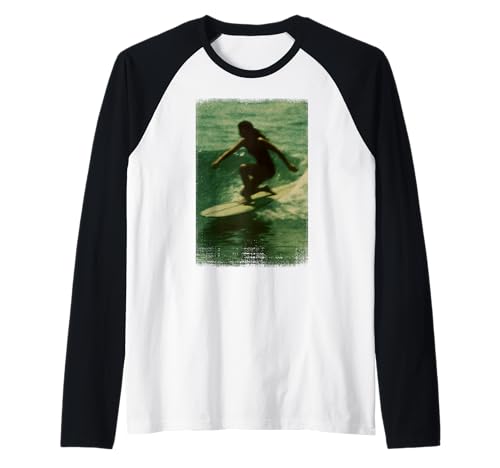 Vintage Surfer-Girl – Retro Surf Kunst Wellenreiter Raglan Vintage Surfer-Girl – Retro Surf Kunst Wellenreiter Raglan von Retro Wave Apparel