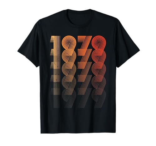 46.Geburtstag Zahl Männer Frauen Retro Jahrgang 1979 T-Shirt 46.Geburtstag Zahl Männer Frauen Retro Jahrgang 1979 T-Shirt von Retro Zahl Jahrgang Geschenke Geburtstag 2025