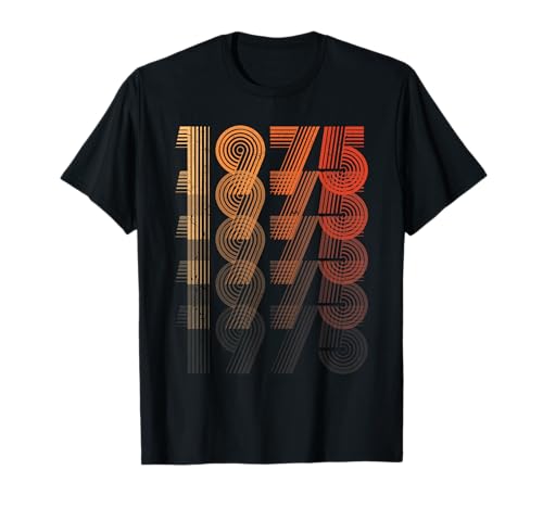 50.Geburtstag Zahl Männer Frauen Retro Jahrgang 1975 T-Shirt von Retro Zahl Jahrgang Geschenke Geburtstag 2025