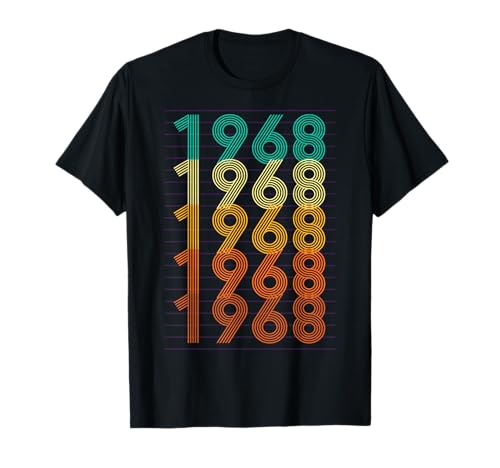 57.Geburtstag Zahl Männer Frauen Retro Jahrgang 1968 T-Shirt 57.Geburtstag Zahl Männer Frauen Retro Jahrgang 1968 T-Shirt von Retro Zahl Jahrgang Geschenke Geburtstag 2025