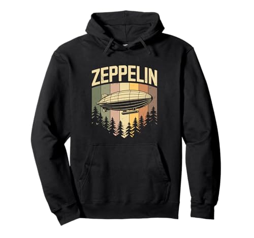 Retro Vintage Zeppelin Luftschiff Luftfahrt Blimp Damen Herren Kinder Pullover Hoodie von Retro Zeppelin Dirigible Airship Aviation Blimp
