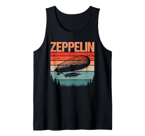Retro Vintage Zeppelin Luftschiff Luftfahrt Blimp Männer Frauen Kinder Tank Top Retro Vintage Zeppelin Luftschiff Luftfahrt Blimp Männer Frauen Kinder Tank Top von Retro Zeppelin Dirigible Airship Aviation Blimp