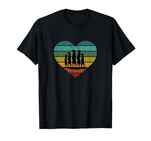 Retro Zoo Tier Silhouetten für jung und alt Ich liebe Erdmännchen Afrika Herz Wildnis Safari Südafrika T-Shirt Schwarz Klein EU 3/4 Ärmel Unisex-Kinder, Unisex-Erwachsene Retro Zoo Tier Silhouetten für jung und alt Ich liebe Erdmännchen Afrika Herz Wildnis Safari Südafrika T-Shirt Schwarz Klein EU 3/4 Ärmel Unisex-Kinder, Unisex-Erwachsene von Retro Zoo Tier Silhouetten für jung und alt