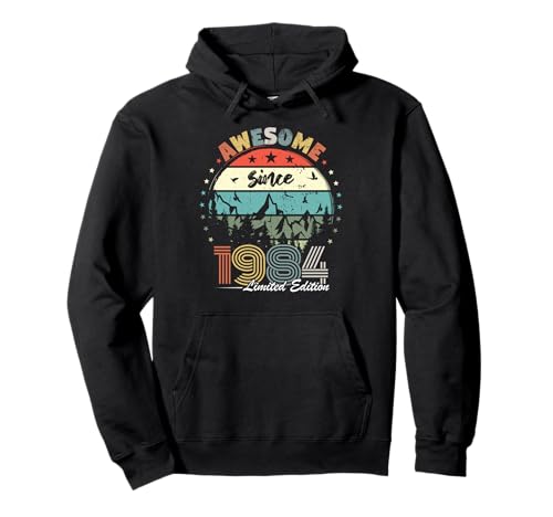 Awesome seit 1984 zum 38. Geburtstag Herren Damen 38 Jahre Pullover Hoodie Awesome seit 1984 zum 38. Geburtstag Herren Damen 38 Jahre Pullover Hoodie von Retro sunsets awesome birthday accessories