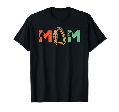 Klettern Mama Kletterer Sichern Bouldern Mutter T-Shirt Klettern Mama Kletterer Sichern Bouldern Mutter T-Shirt von Retro & Vintage Cute Mom Mountain Climbing Designs