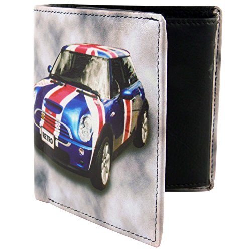 Leder Geldbörse mit Classic Union Jack Mini drucken von Golunski