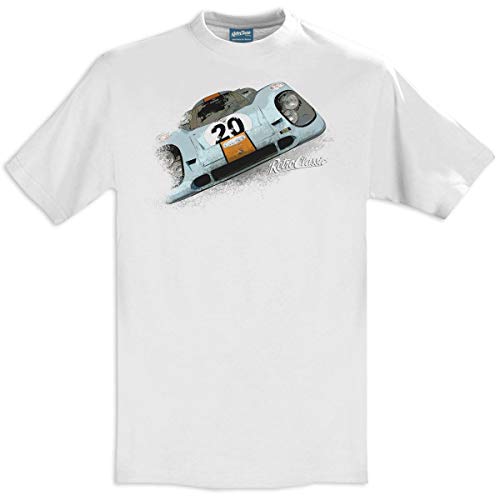 RetroClassic 1970 Herren T-Shirt Porsche 917 Weiß weiß S von RetroClassic