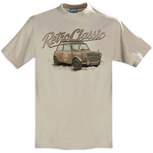 RetroClassic Rust Rat Mini 'Boris The Rust Bucket' Herren-T-Shirt mit Rundhalsausschnitt Gr. XXL, sand von RetroClassic