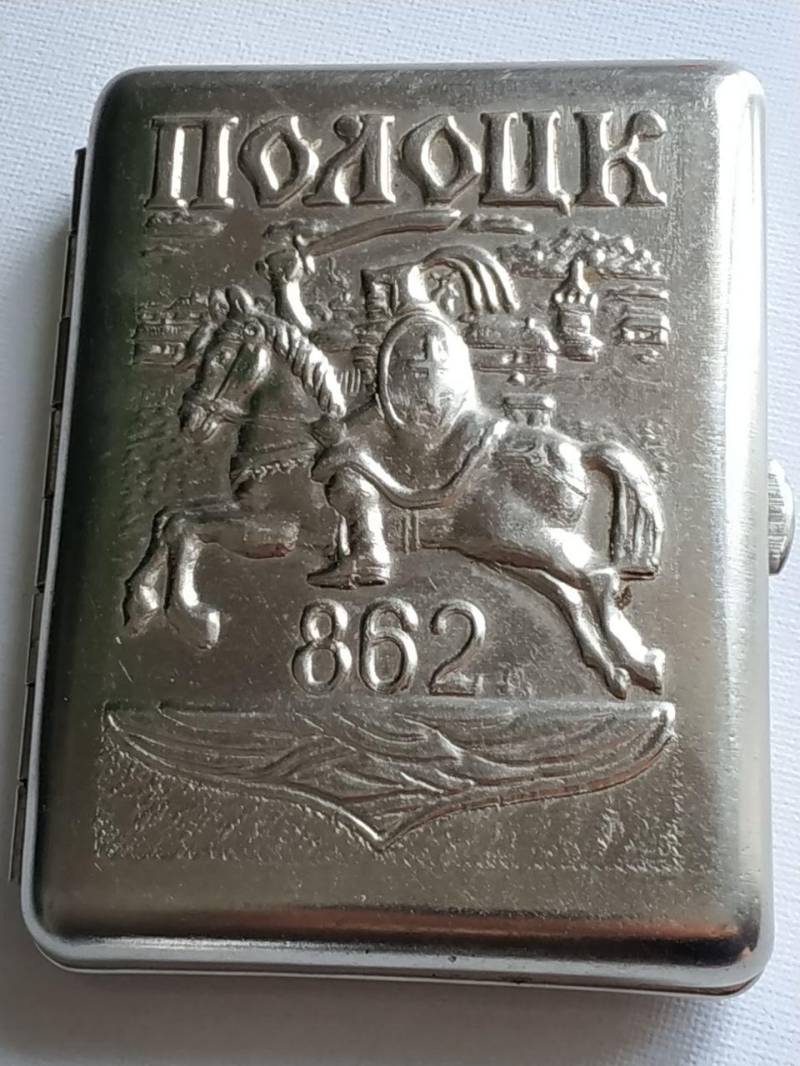 Metall Zigarettenetui Ritter Zu Pferd Polozk 862 Udssr von RetroCommode