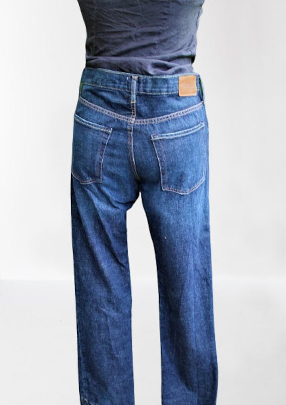 Jeans Dunkelblau Vintage L.o.g.g.g. Herren Unisex Gerade Eu 170/Größe S von RetroFashionistaShop