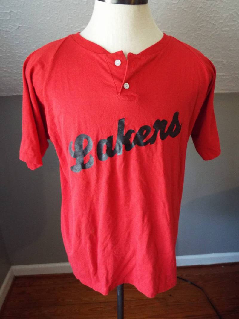 Kurzarm Vintage Lakers T Shirt Von Jesco von RetroGetgoVintage