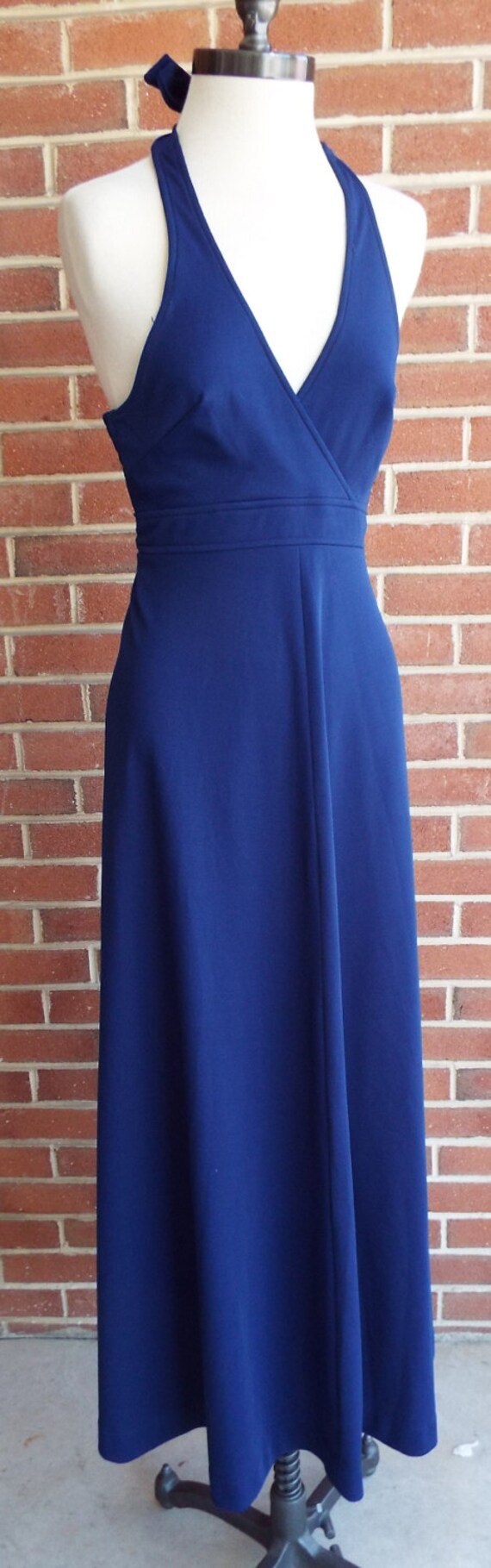 Vintage Ärmelloses Blaues Kleid Von The Cottager Für Das Junior Petite von RetroGetgoVintage