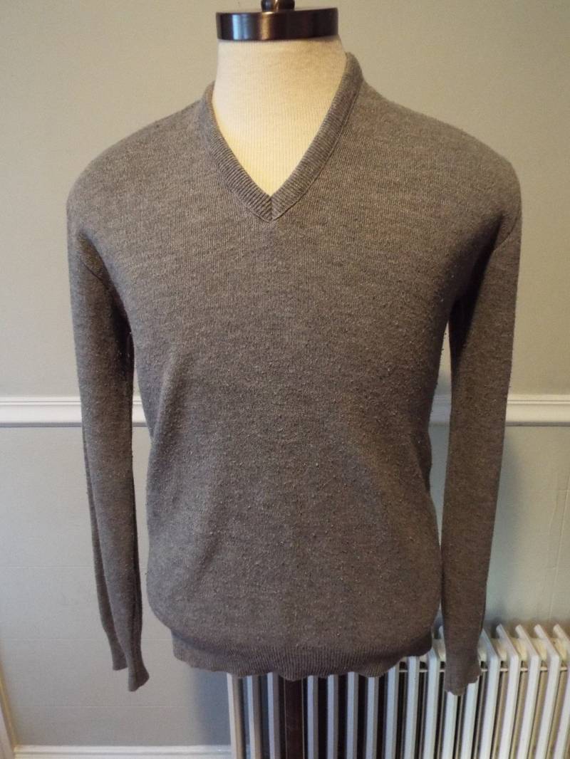 Vintage Langarm V Neck Pullover Von Robert Bruce von RetroGetgoVintage