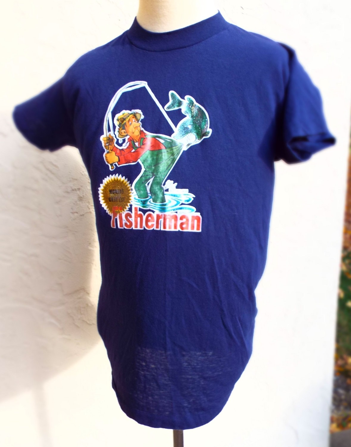 Vintage World Es Greatest Fisherman T Shirt von RetroGetgoVintage