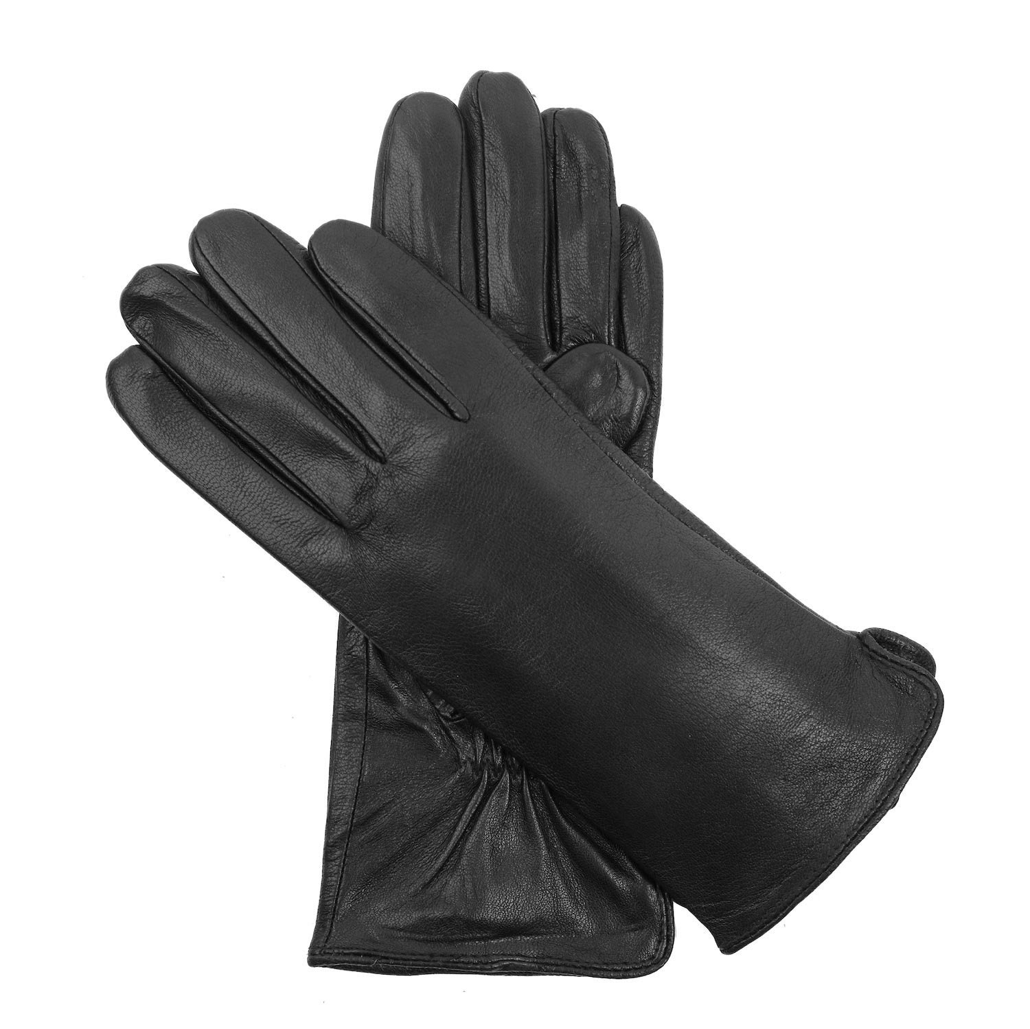 Damen Lederhandschuhe Nikita Schwarz von RetroGloves