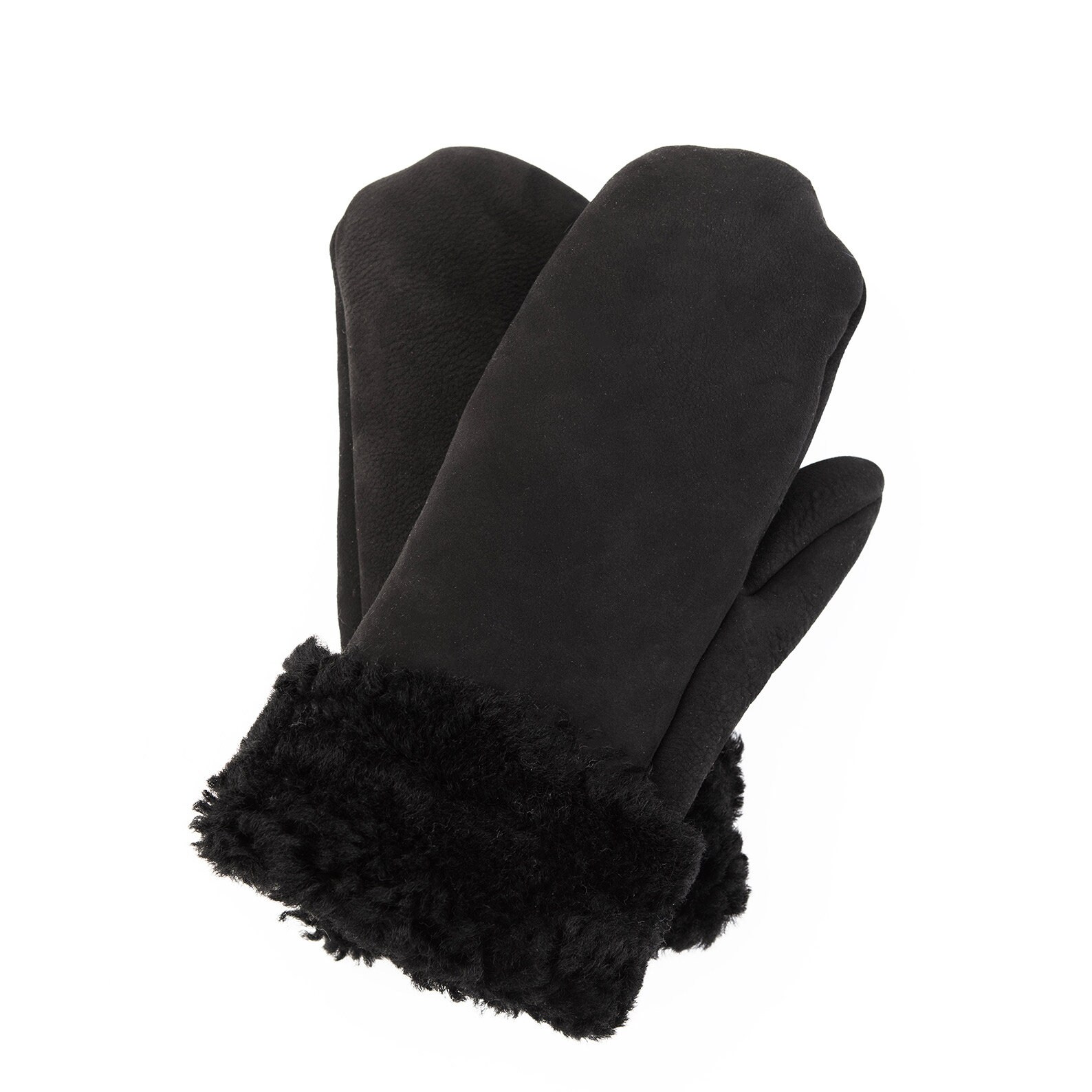 Damen Schaffell Handschuhe Matt Schwarz von RetroGloves