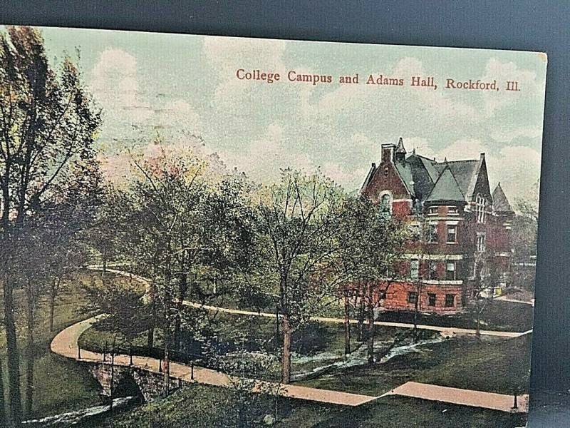 Postcard 1917 View Of College Campus & Adams Hall in Rockford, Il. U6 von RetroPostcardStore