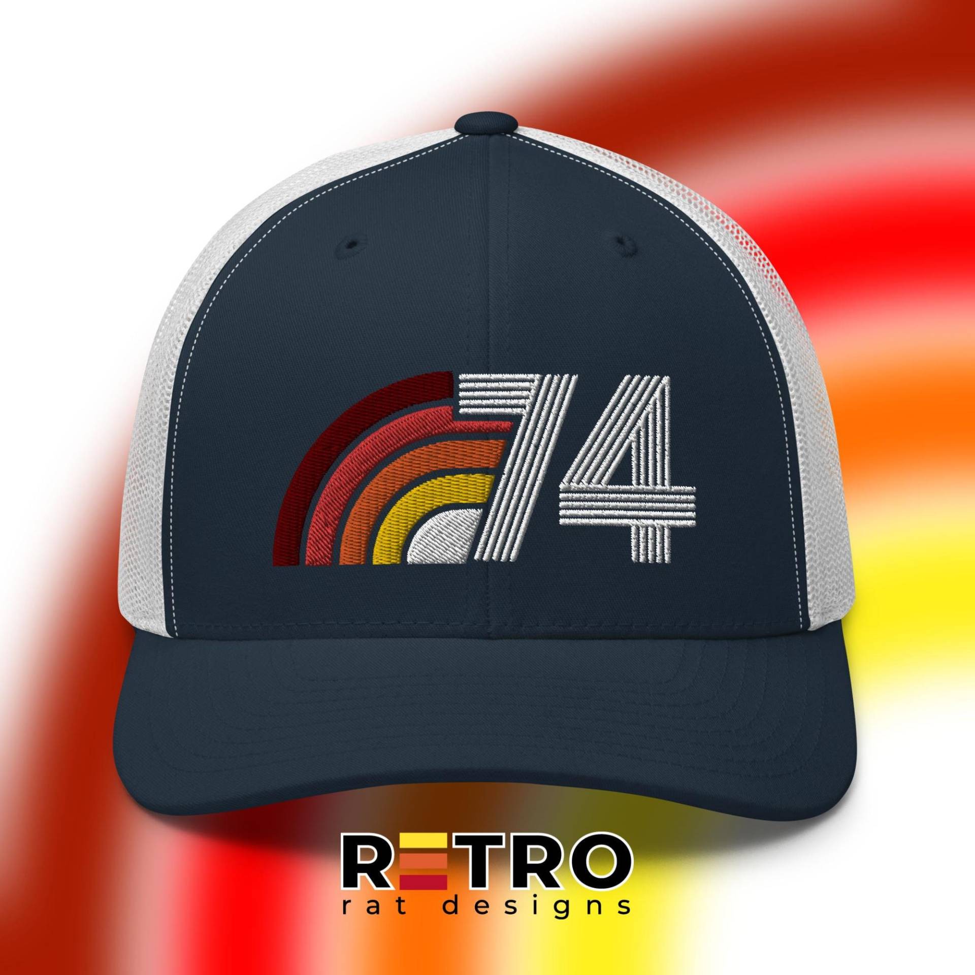 1974 Retro Aura Trucker Hut, 50. Geburtstag Geschenkidee Für Männer Und Frauen, 50 Vintage Cap von RetroRatDesigns